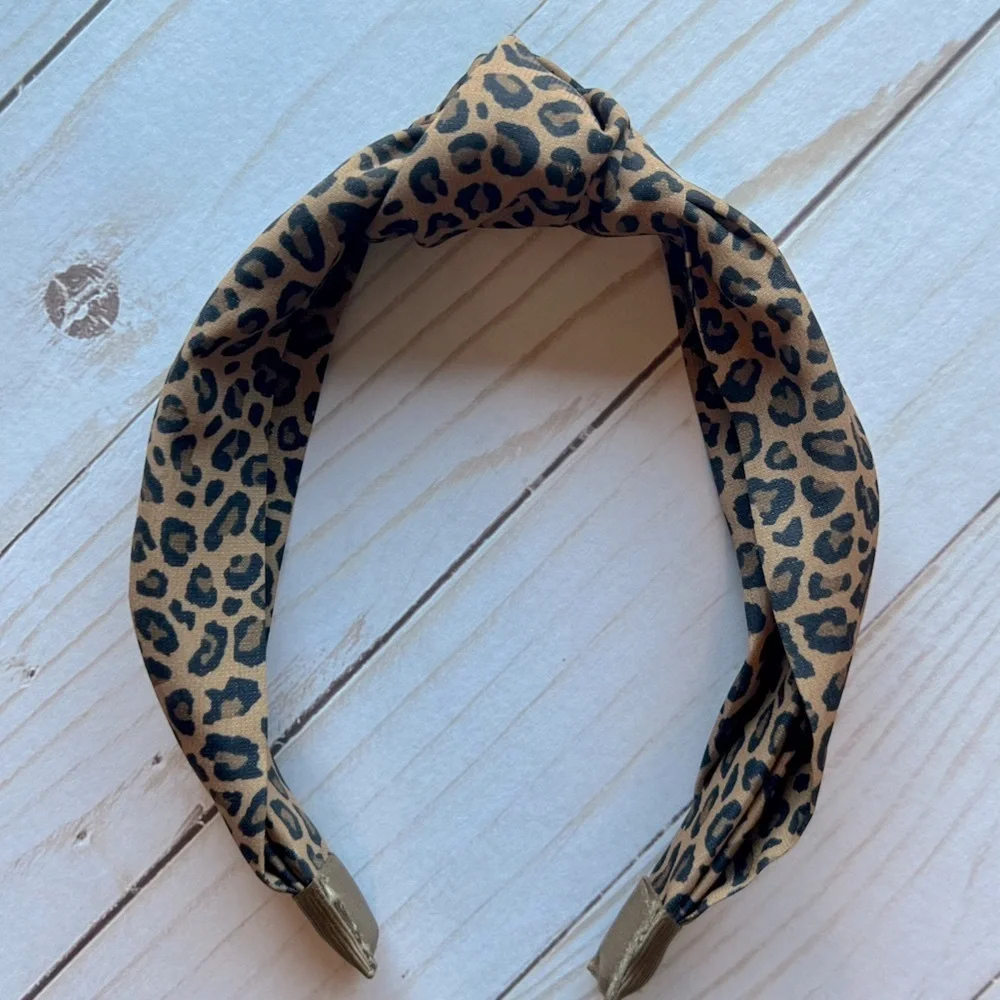 GAP Leopard Print Knot Kids Headband